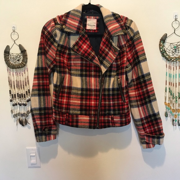 Heritage 1981 Jackets & Blazers - Vintage style flannel bomber jacket